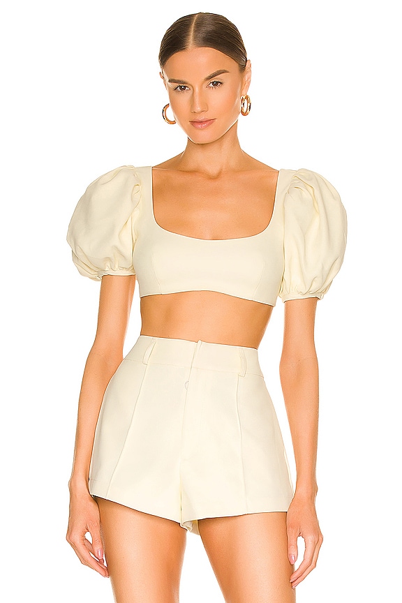 view 1 of 4 Courtney Crop Top in Yellow