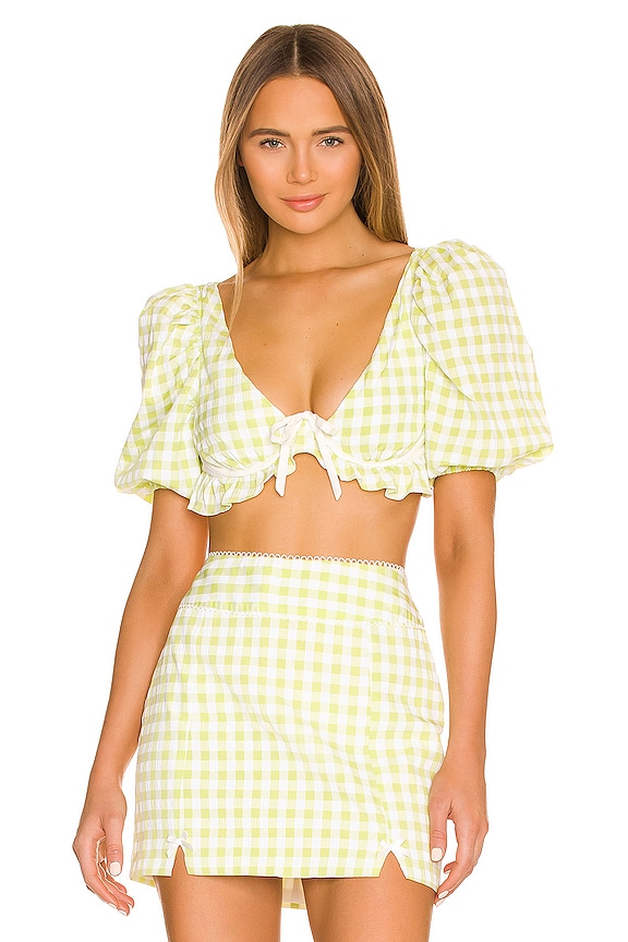 view 1 of 4 Maureen Crop Top in Green