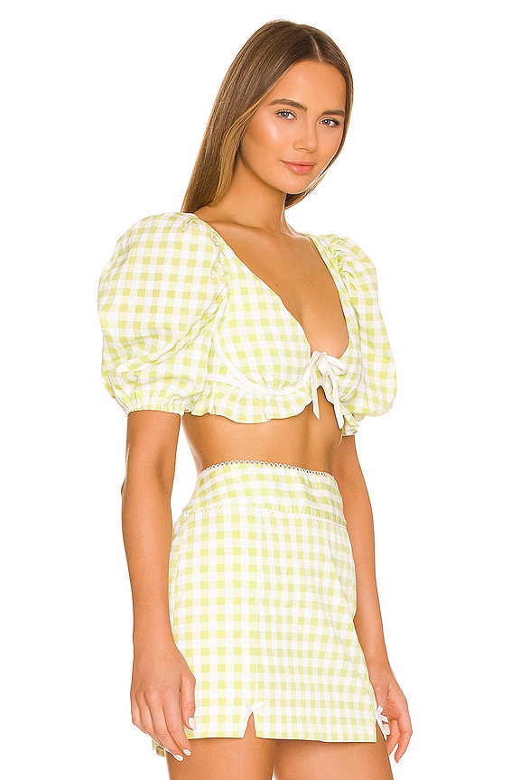 view 2 of 4 Maureen Crop Top in Green