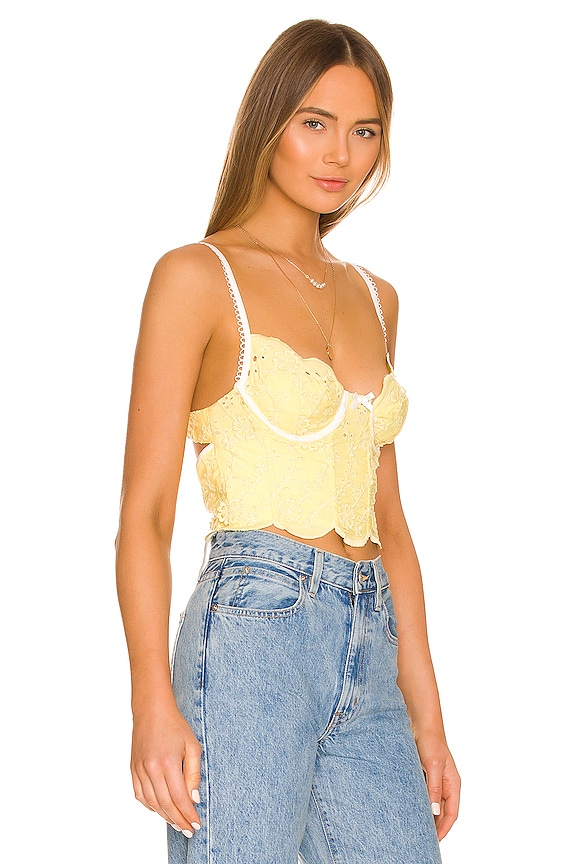 view 2 of 4 Natalia Corset Top in Yellow