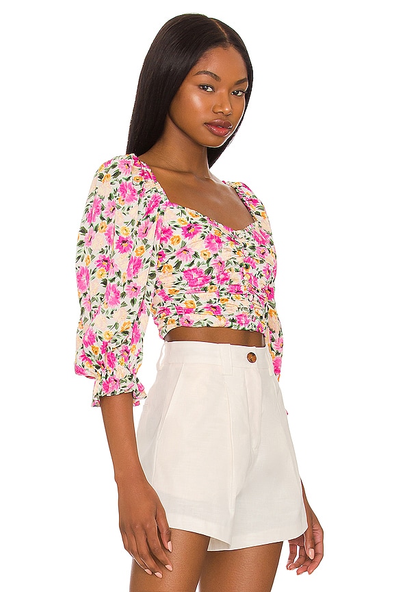 view 2 of 4 Cassia Crop Top in Pink