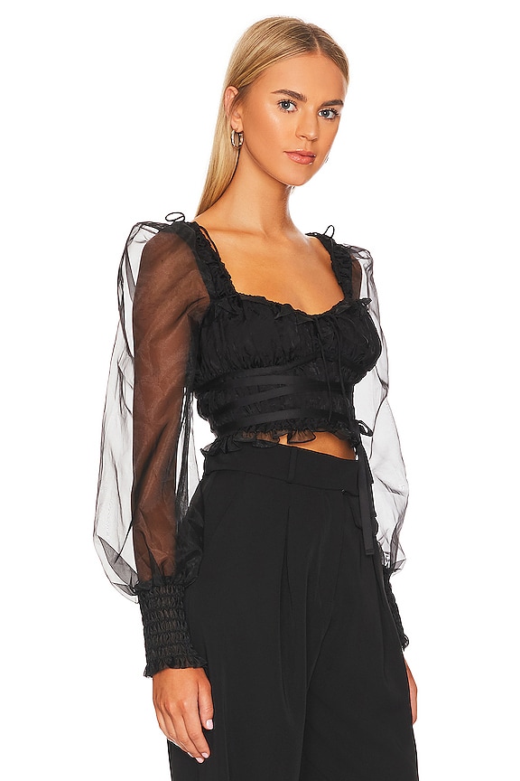 view 2 of 4 Gabrielle Top in Black