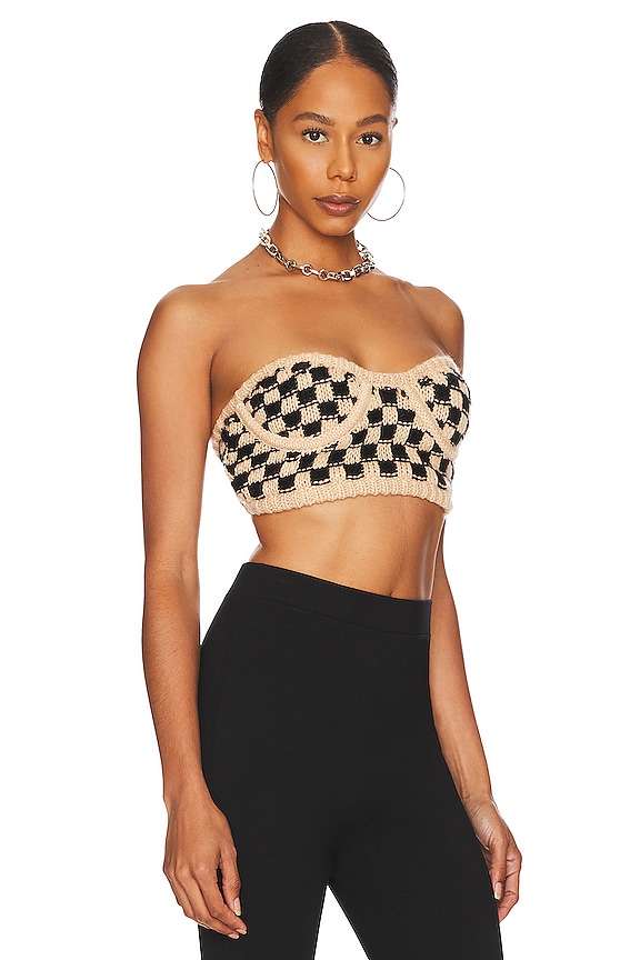 view 2 of 4 Lana Bustier Top in Black