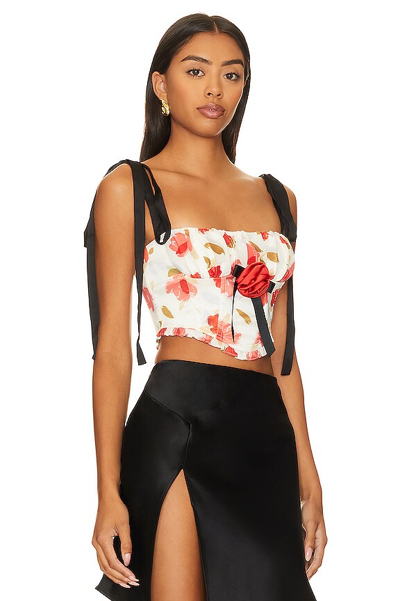 view 2 of 4 TOP BUSTIER GAYANE in White Multi