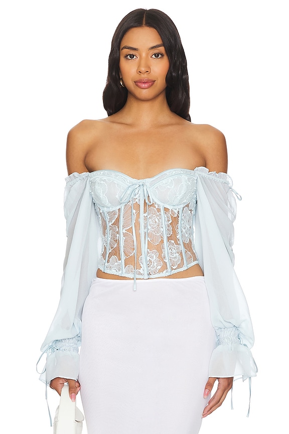 view 2 of 6 SADE 탑 in Light Blue