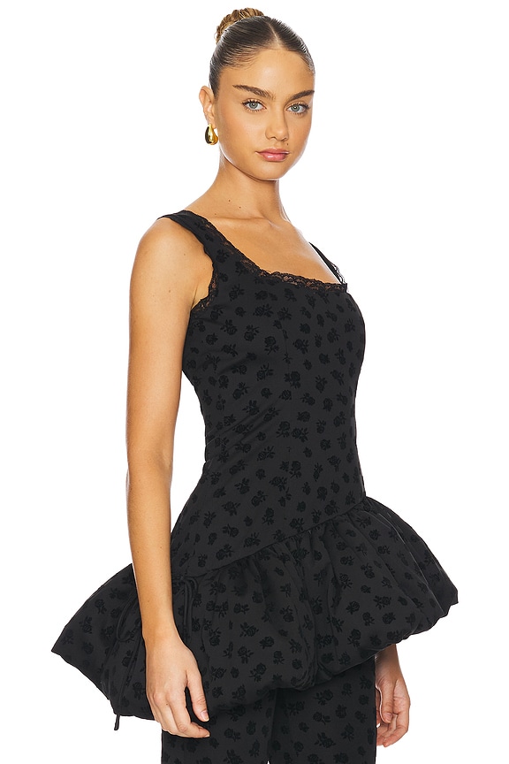 view 2 of 5 Claira Asymmetric Top in Black
