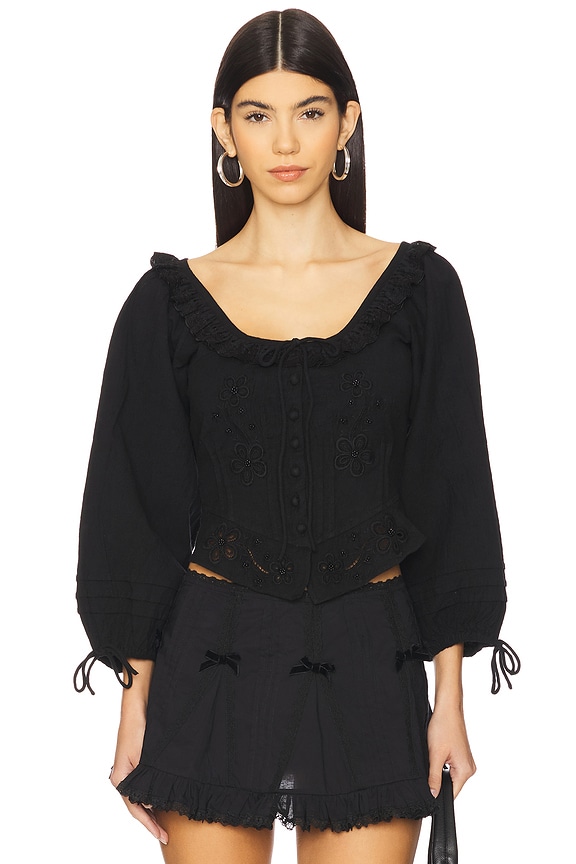 view 1 of 4 Harlow Top in Black