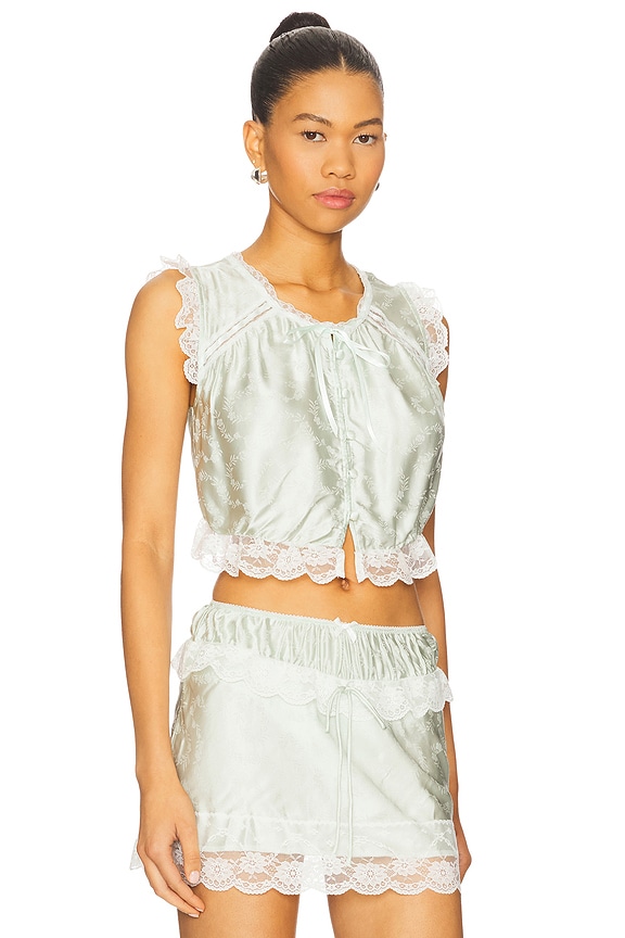 view 2 of 4 Mint Twist Top in Mint