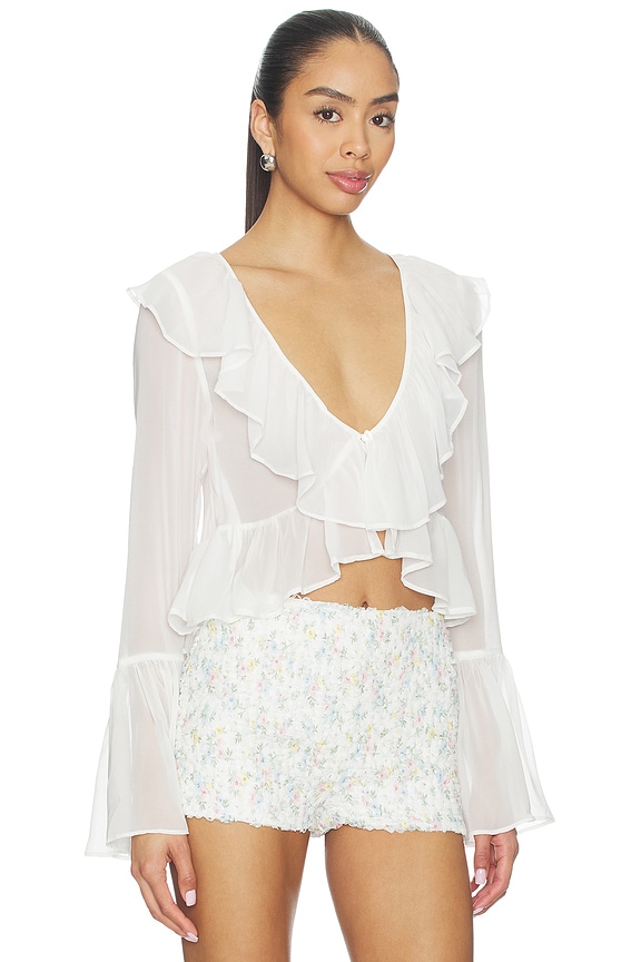 view 2 of 4 LILA トップ in White