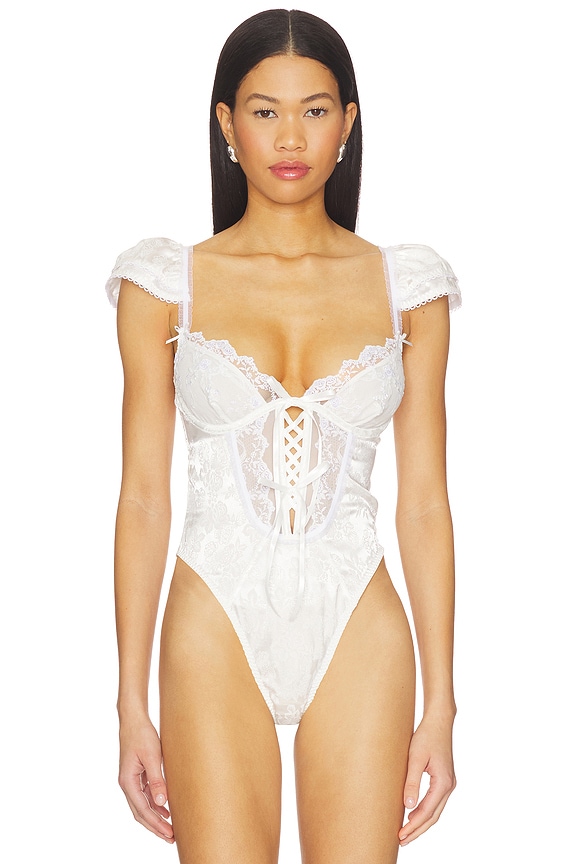 view 2 of 5 Rita Rose Bodysuit in White