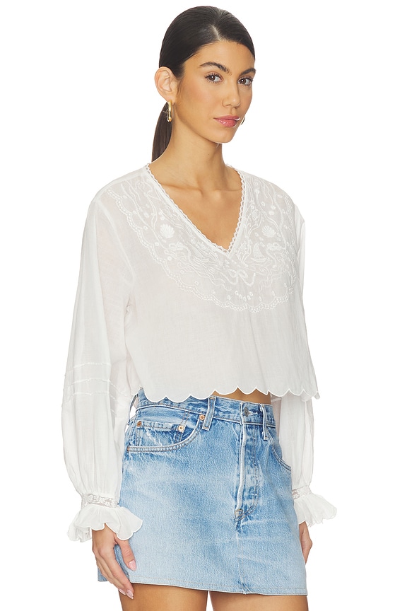 view 2 of 5 Agnes Blouse in White