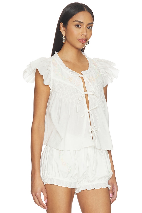 view 2 of 5 Megan Top in White