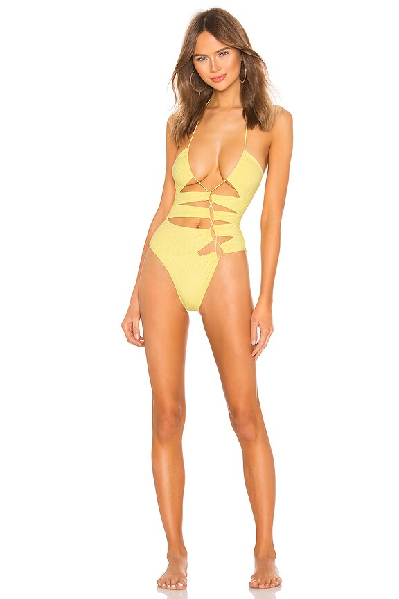 view 1 of 3 Iman Laced One Piece in Citrus