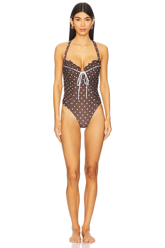 view 2 of 4 BAÑADOR CHOCOLATE DOT in Chocolate