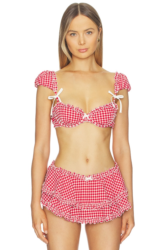 view 1 of 5 MAILLOT DE BAIN ALISON in Red