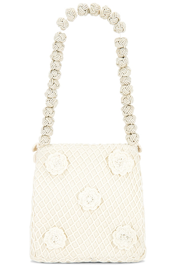 view 2 of 4 Betty Bouquet Knit Purse in Cream