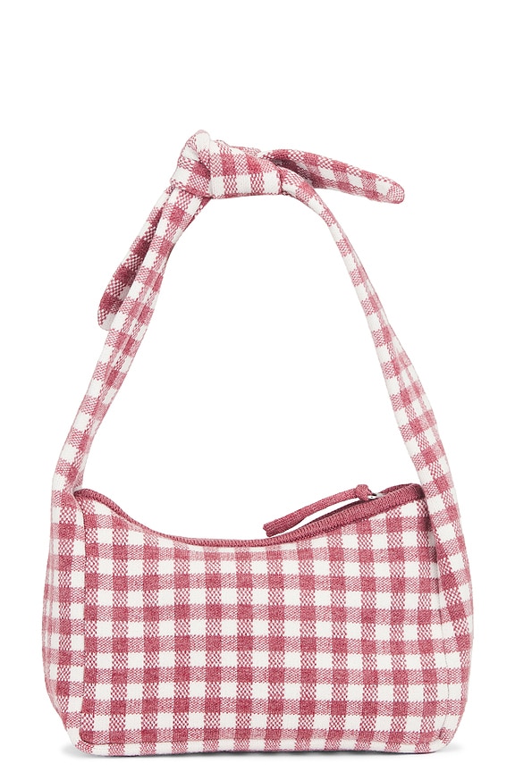 view 2 of 4 Gingham Knit Purse in Mauve