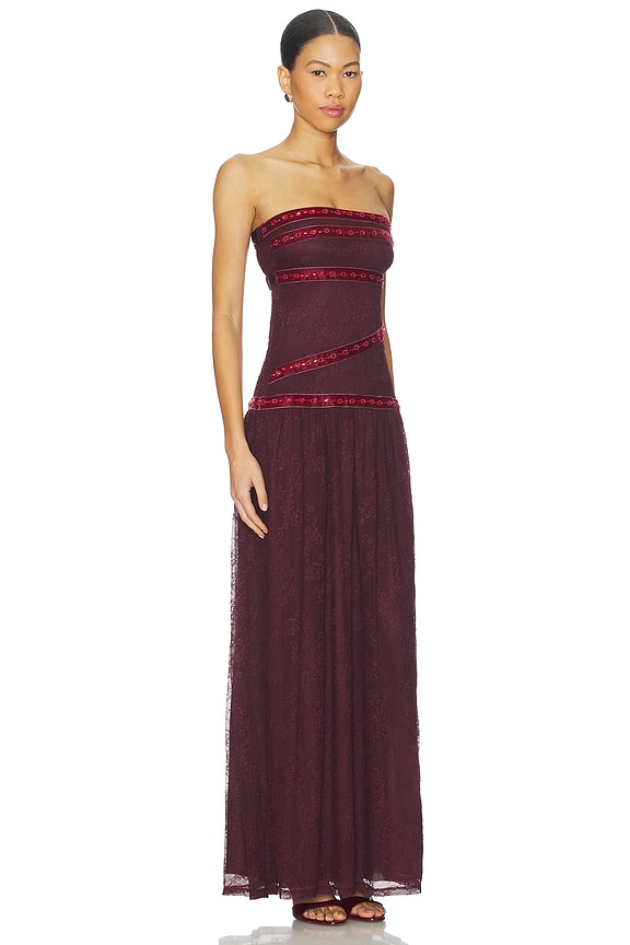 view 2 of 4 ROBE COLETTE in Bordeaux