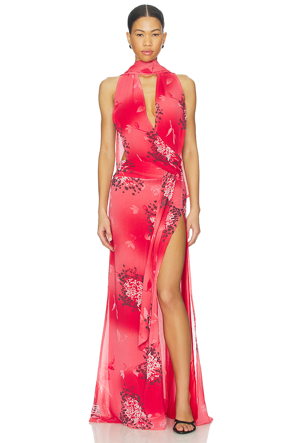 view 2 of 4 Lola Dress in Scarlet Peony