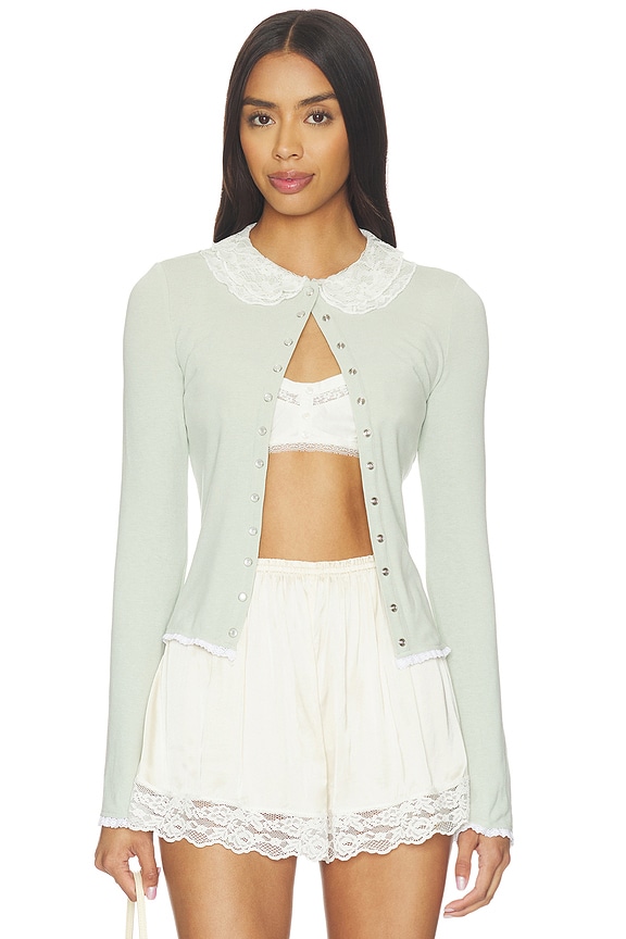 view 1 of 5 GILET EDITH in Sage