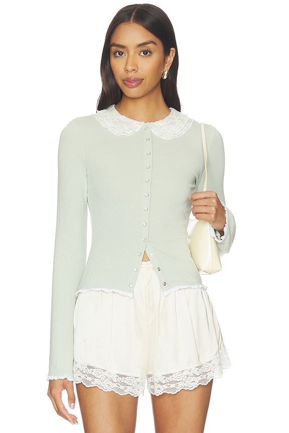 view 2 of 5 GILET EDITH in Sage