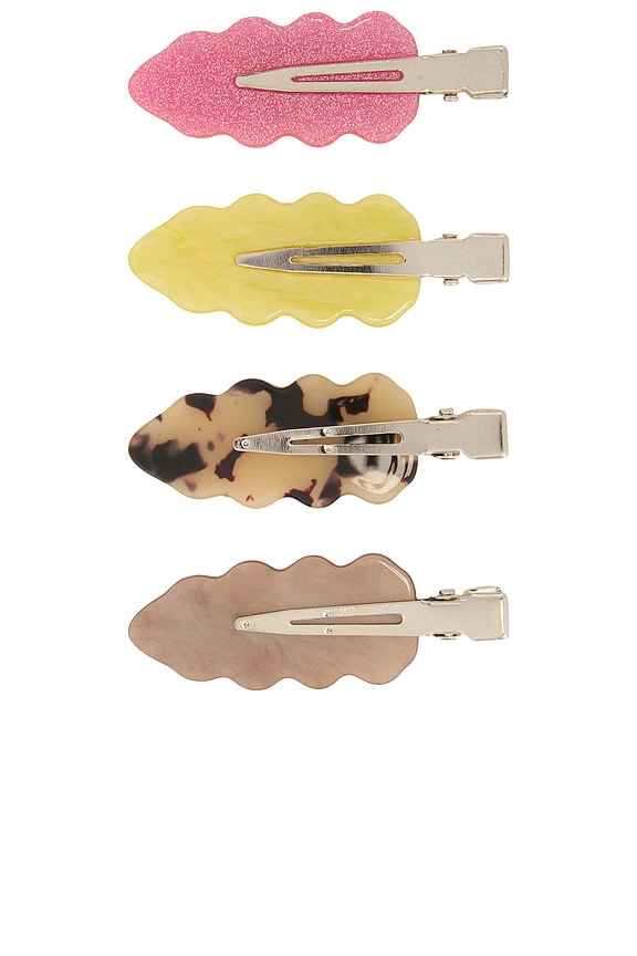 view 2 of 2 Wavy Hair Clip Set in Multi