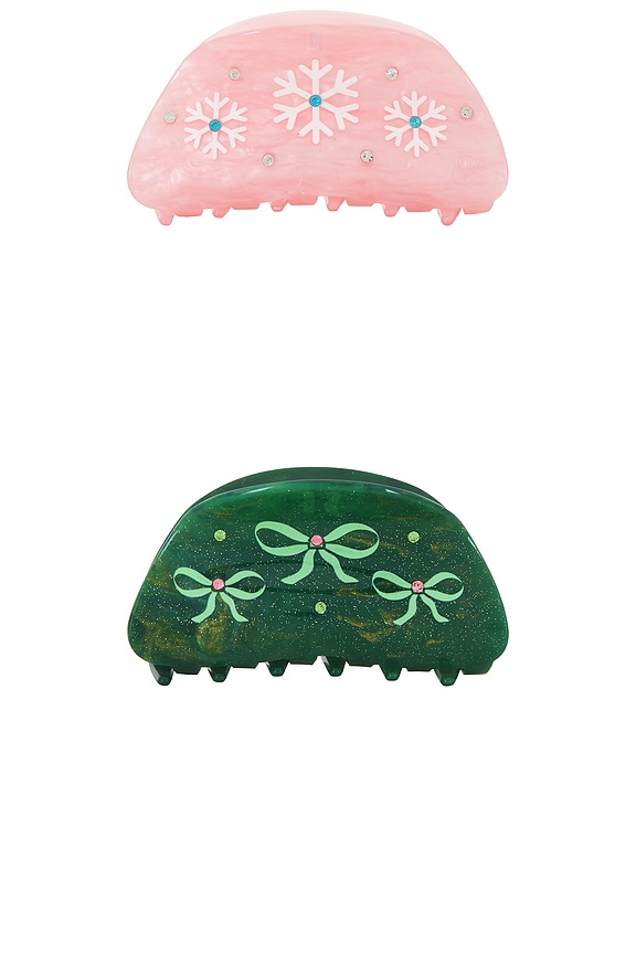 view 2 of 3 НАБОР ИЗ 2 ЗАКОЛОК-КРАБОВ WINTER WONDERLAND in Multi