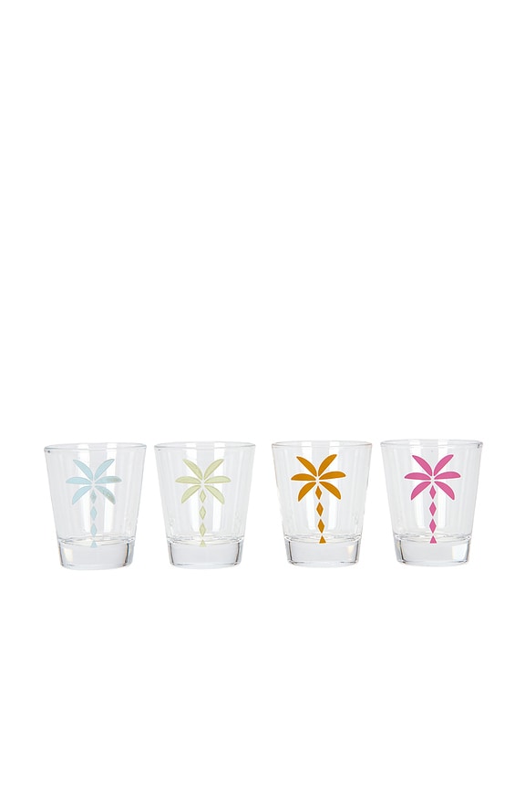view 1 of 5 Palms Shot Glass Set Of 4 in 