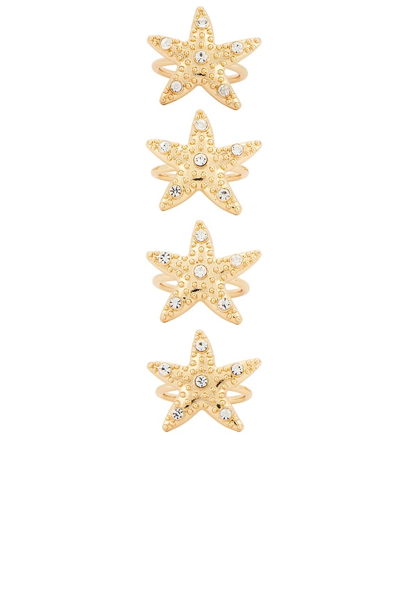 view 1 of 4 Starfish Napkin & Ring Set in 