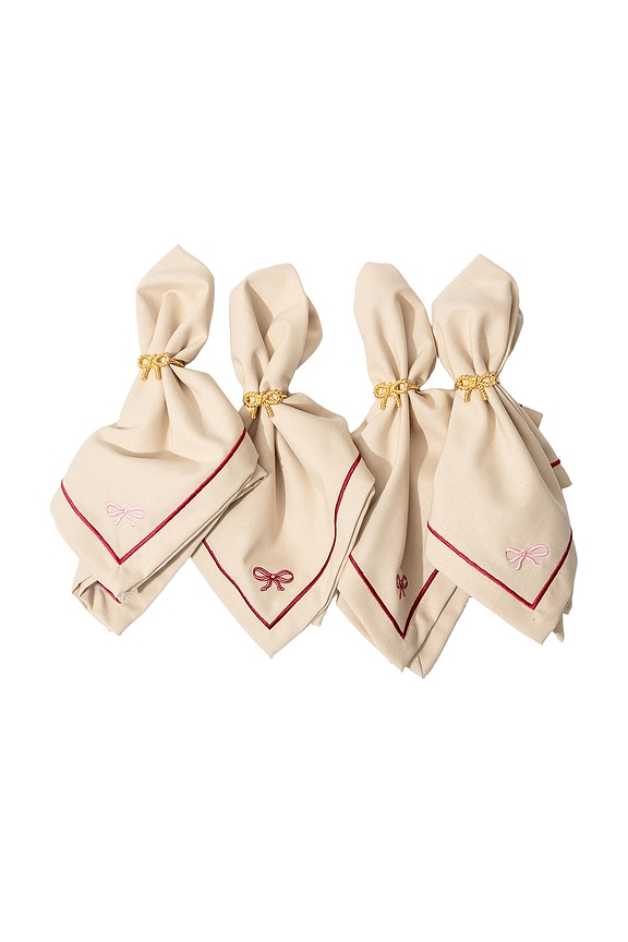 view 2 of 5 RONDS DE SERVIETTE BOWS NAPKIN RINGS in 