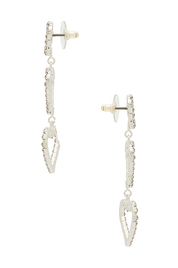 view 2 of 2 PENDIENTES SPOILED in Crystal