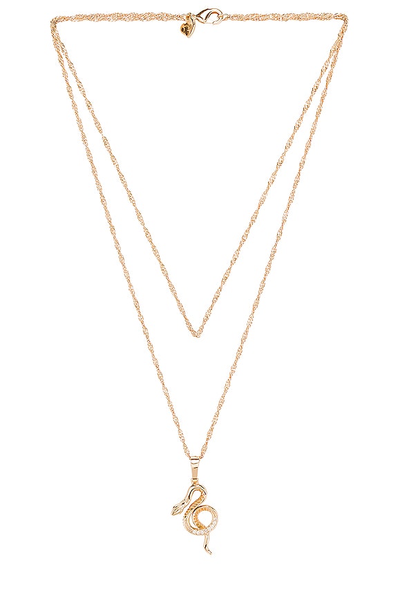 view 2 of 2 COLLIER SNAKE CHARMER in Gold