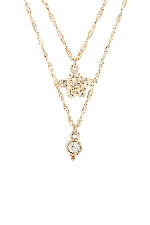 view 2 of 2 You're My Angel Prelayer Necklace in Gold