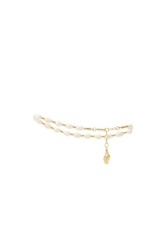 view 2 of 2 X For Love & Lemons Newport Anklet in Gold