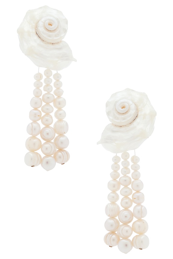 view 1 of 2 PENDIENTES VISTOSOS FOR LOVE & LEMONS TIDAL TREASURE in Ivory