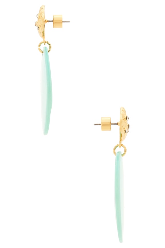 view 2 of 2 Oahu Earrings in Gold & Blue