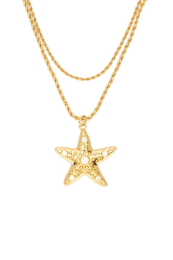 view 2 of 2 Sea Star Necklace in Gold