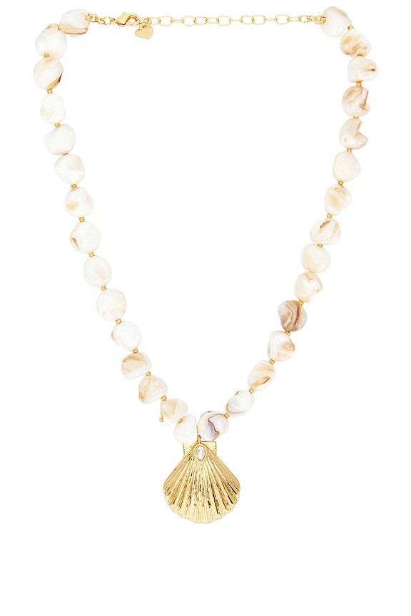 view 1 of 2 Catalina Necklace in Pearl & Gold