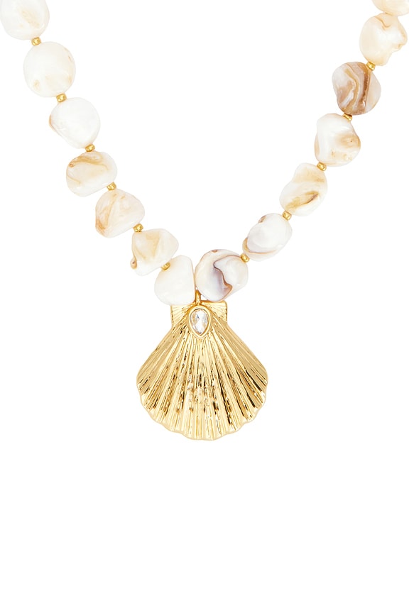 view 2 of 2 Catalina Necklace in Pearl & Gold