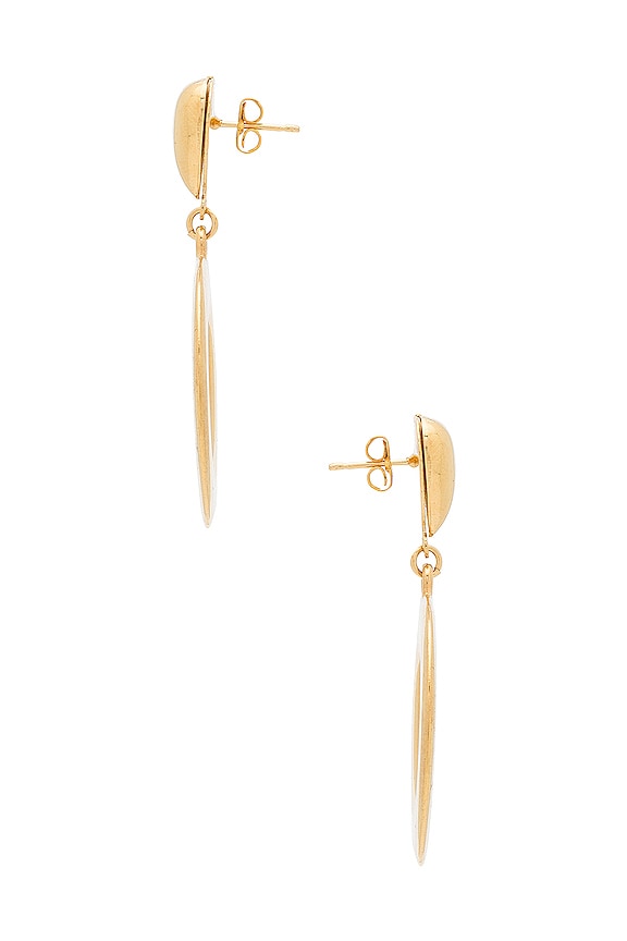 view 2 of 2 Oh My Earrings in Gold