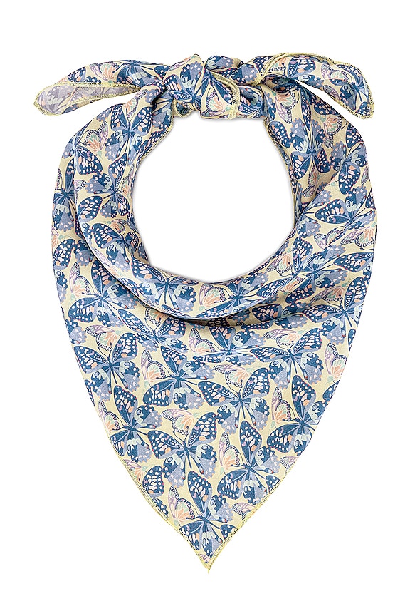 view 2 of 3 Heidi Silk Headscarf in Monarch