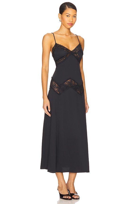 view 2 of 3 Ethereal Satin Maxi Dress in Meet Me At Dawn