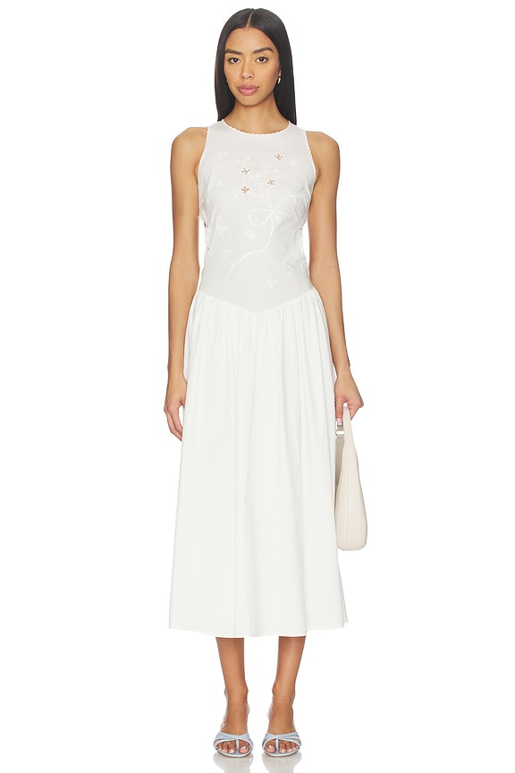 view 2 of 5 Soleil Cotton Midi Dress in Sleepy Angel