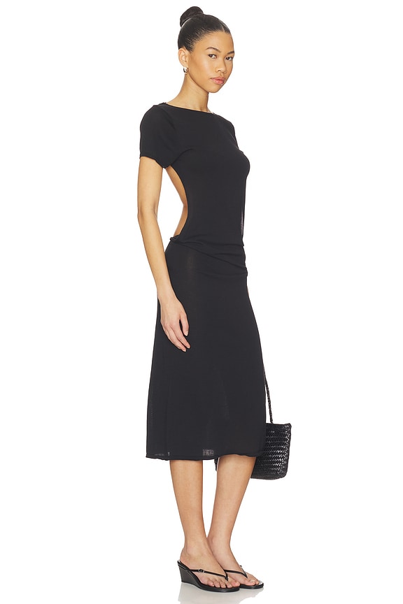 view 1 of 3 X JENNIE Rosalie Knit Midi Dress in Black