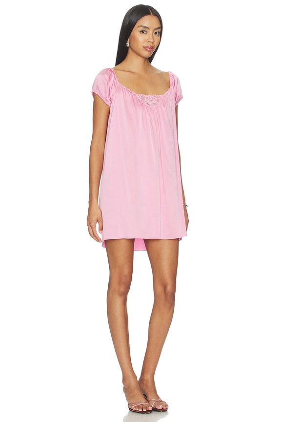 view 2 of 3 Bo Silk Mini Dress in Sunset Pink
