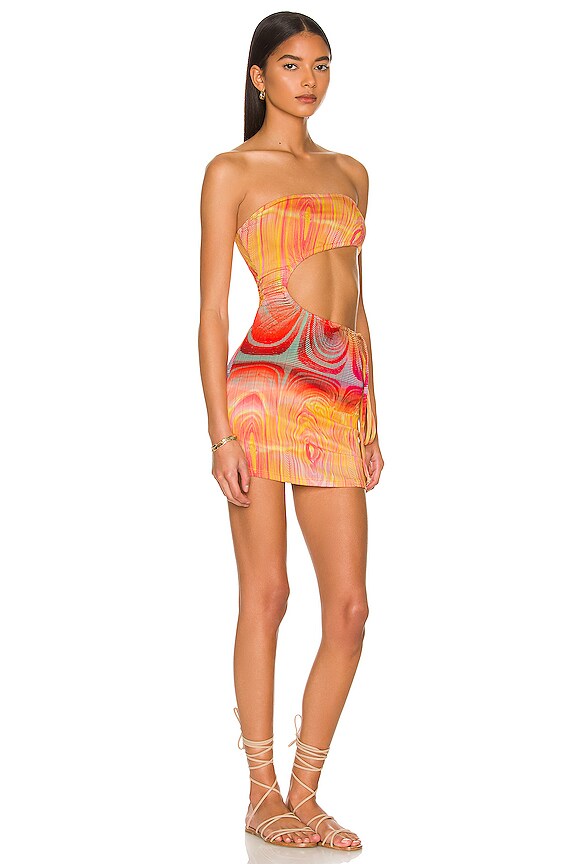 view 2 of 4 x REVOLVE Renee Plisse Dress in Motion Plisse Artwork