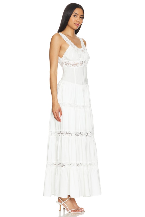 view 2 of 3 Dakota Rayon Maxi Dress in White