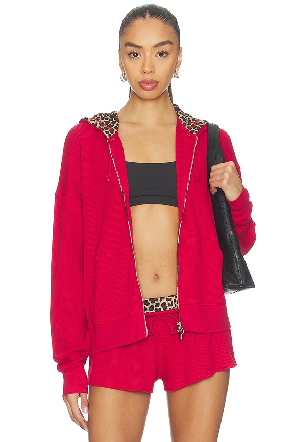 view 1 of 5 SUDADERA WEEKEND THERMAL in Strawberry Red