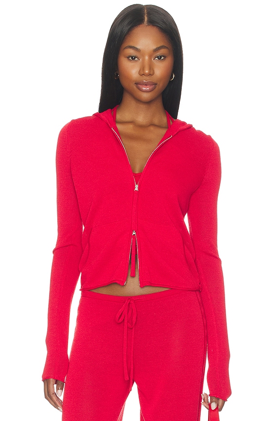 view 1 of 5 SWEAT À CAPUCHE ATLAS KNIT in Lip Tint