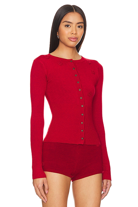view 2 of 5 Lenon Cloud Knit Sweater in Red Velvet